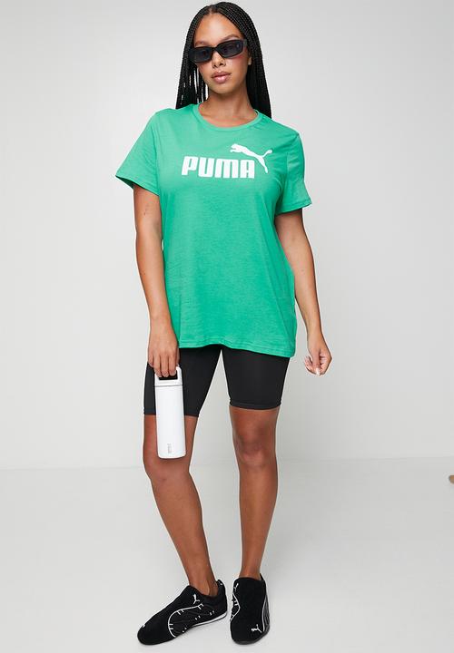 PUMA - Plus Ess No. 1 Logo Tee (S) Vibrant Green - Vibrant Green
