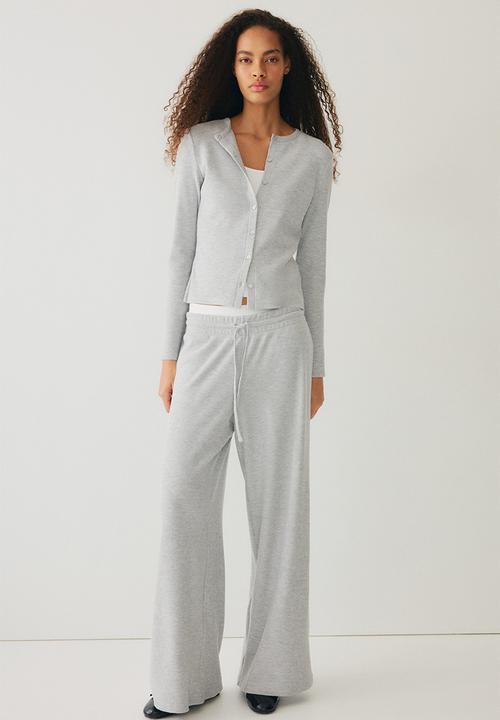 H&M - Waffled cardigan - grey