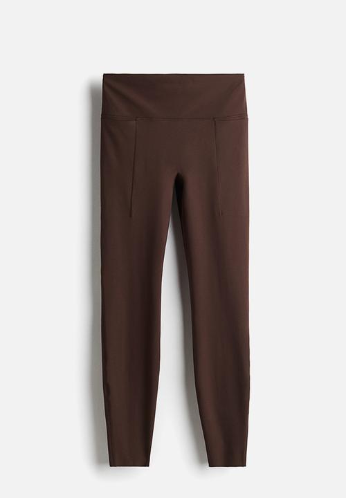 H&M - Running leggings with shapemove™ - warm brown