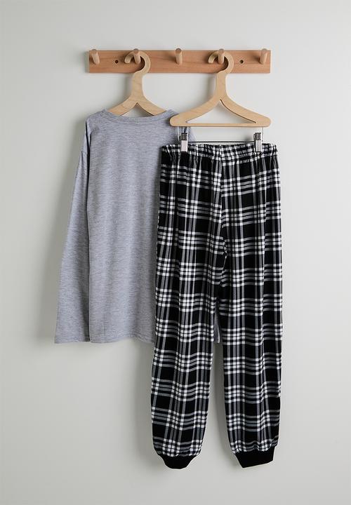 Pop Candy - Pj set - grey/check
