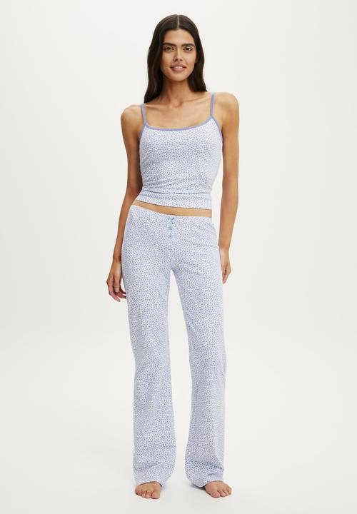 Cotton On - Dreamy soft longline cami - lorette floral violette blue