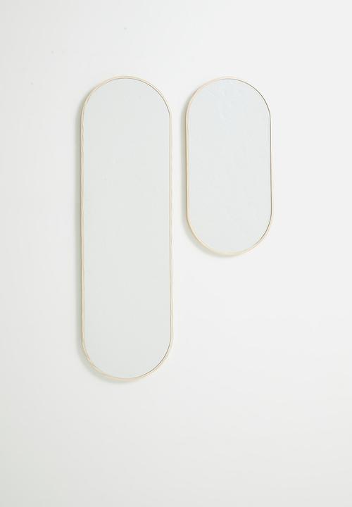 H&S - Ollie oval mirror - Natural