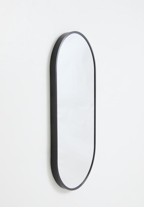 H&S - Ollie oval mirror - Black