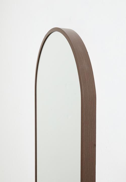 H&S - Ollie full length oval mirror - Walnut