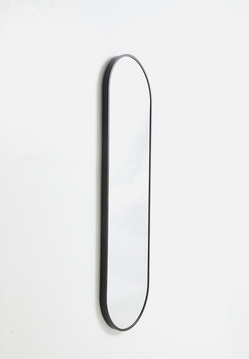 H&S - Ollie full length oval mirror - Black