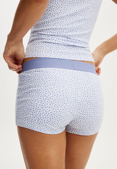 Cotton On - Dreamy soft boyshort - lorette floral violette blue
