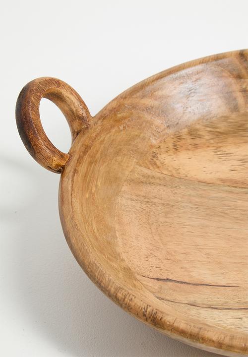 Excellent Houseware - Fera wooden bowl with handles - Natural