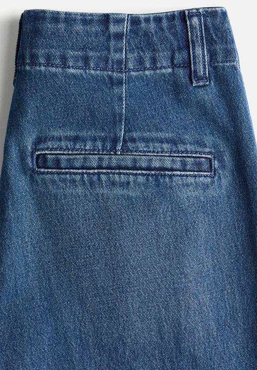 H&M - Wide high jeans - denim blue