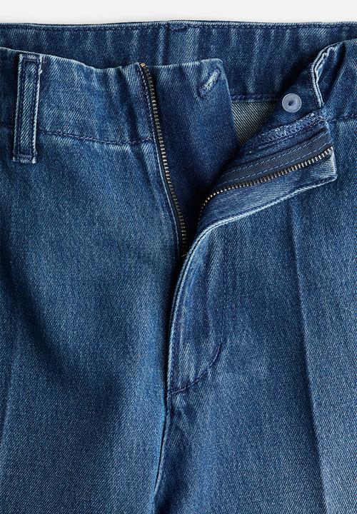 H&M - Wide high jeans - denim blue