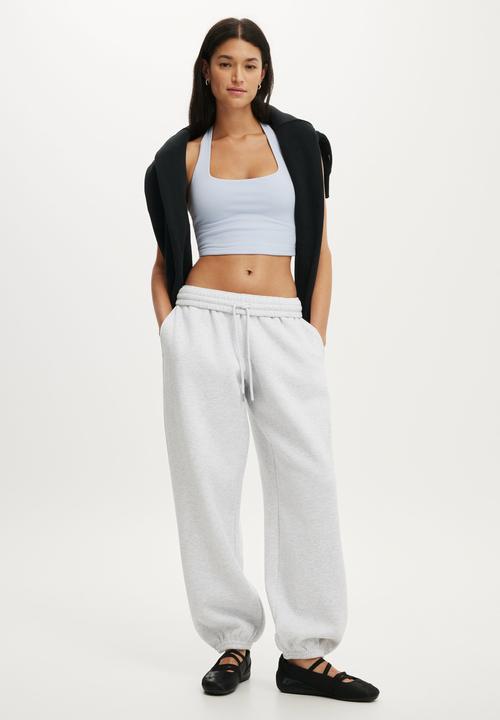 Cotton On - Plush Boyfriend Jogger - Cloudy Grey Marle