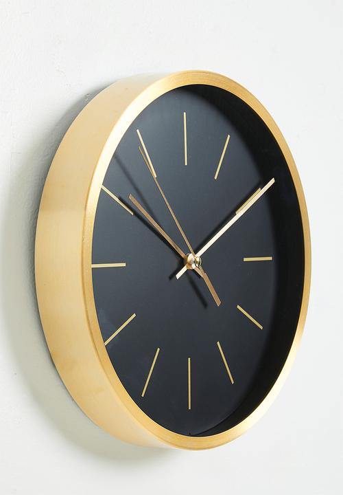 H&S - Timeless Wall Clock - Black