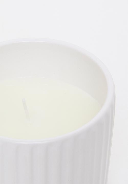 H&S - White lotus sage scented candle - white