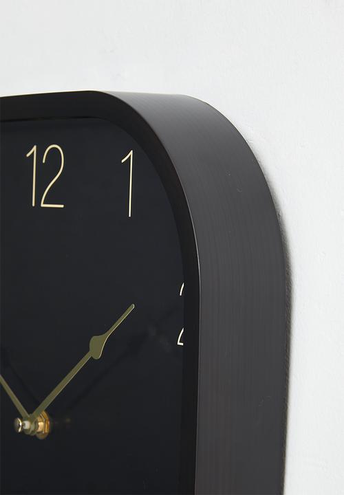 H&S - Cura Clock - Black