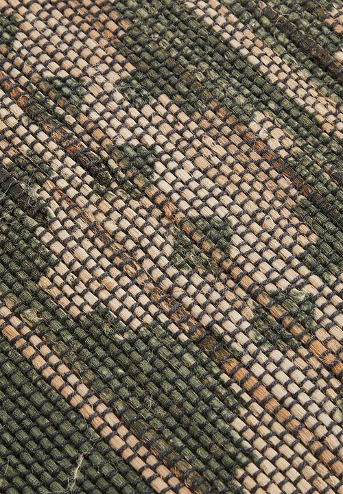 H&S - Aspen cotton & jute runner - green