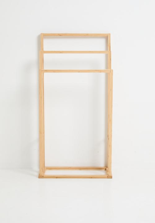 Bathroom Solutions - 3 Tier Bamboo Towel Rack