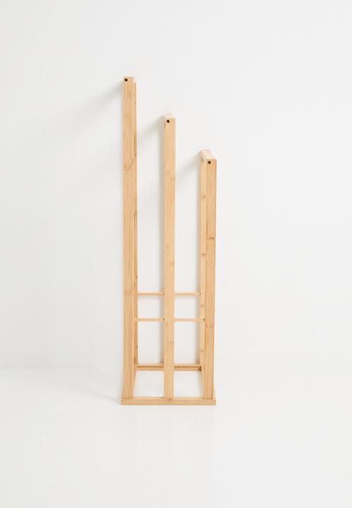 Bathroom Solutions - 3 Tier Bamboo Towel Rack