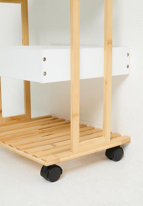 Bathroom Solutions - Storage Rack Trolley - Natural