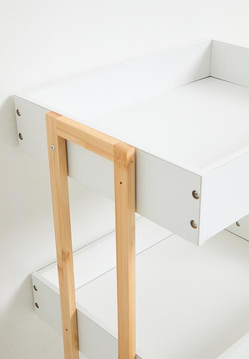Bathroom Solutions - Storage Rack Trolley - Natural