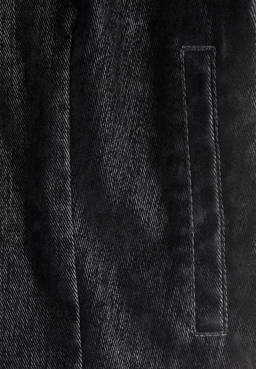 H&M - Flocked denim jacket - black