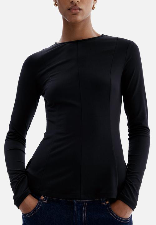 H&M - Peplum top - black