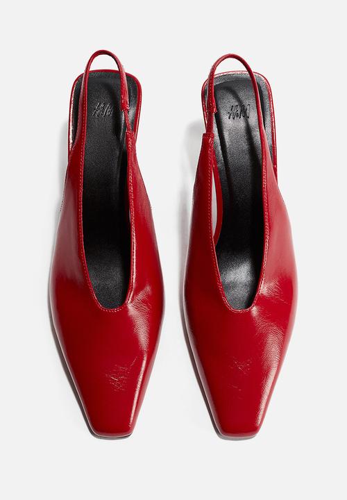 H&M - Heeled slingbacks - bright red