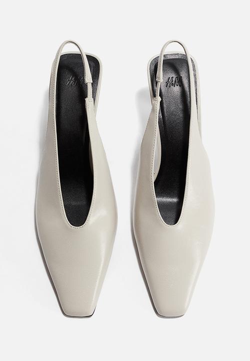 H&M - Heeled slingbacks - light beige
