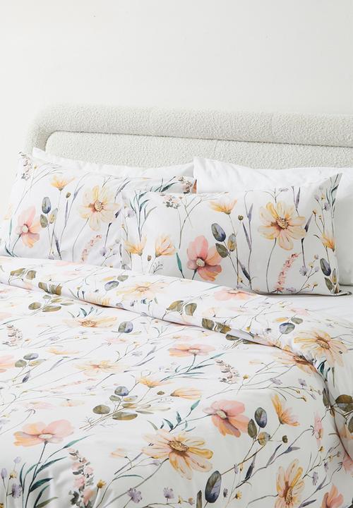 Horrockses - Wildflower cotton blend Duvet set -Multi