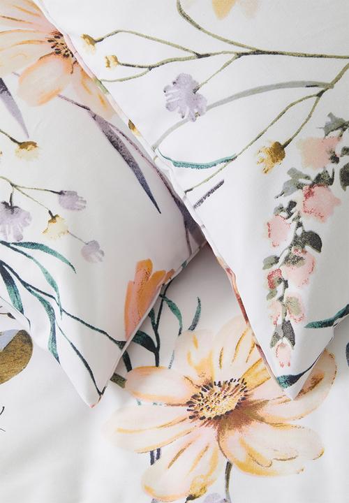 Horrockses - Wildflower cotton blend Duvet set -Multi