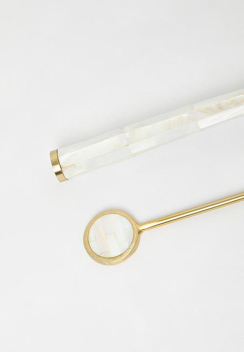 Sixth Floor - MOP Handle Bar Tools Set of 2 - White