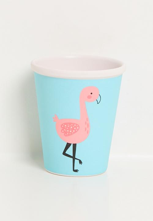 Excellent Houseware - Flamingo melamine - Set of 2