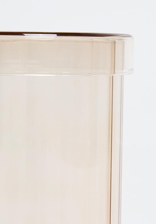 Bathroom Solutions - Regal Glass Storage Jar & Lid 550ml - Grey