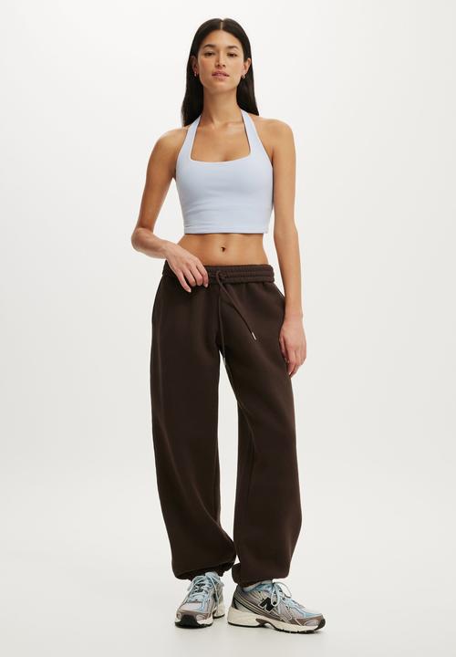 Cotton On - Plush Boyfriend Jogger - French Roast