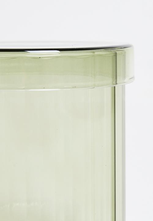 Bathroom Solutions - Regal Glass Stor Jar & Lid 850ml -Matcha