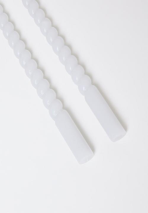 H&S - Twisted 20cm dinner candle set of 10 - Grey
