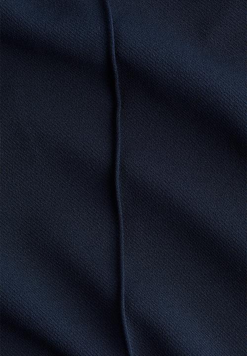 H&M - Crease-front trousers - navy blue