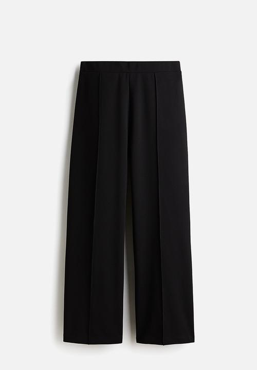 H&M - Crease-front trousers - black