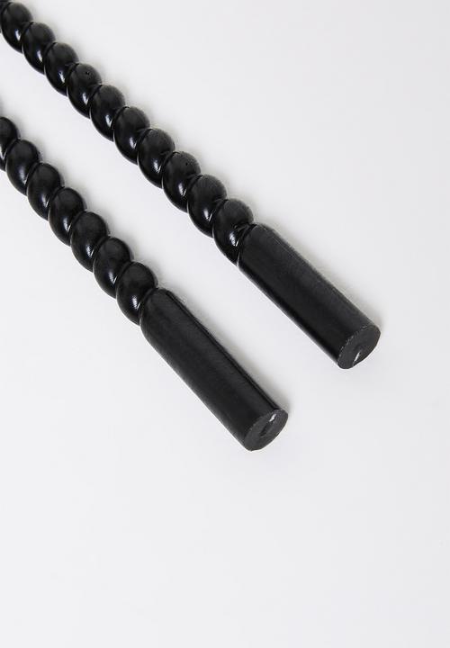 H&S - Twisted 20cm dinner candle set of 10 - Black