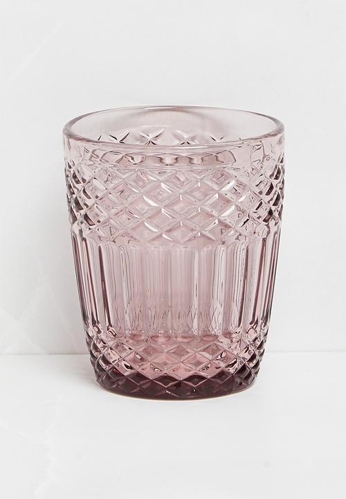 Excellent Houseware - Drinking Glass Blush - Set Of 6