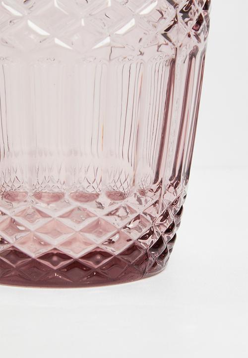 Excellent Houseware - Drinking Glass Blush - Set Of 6