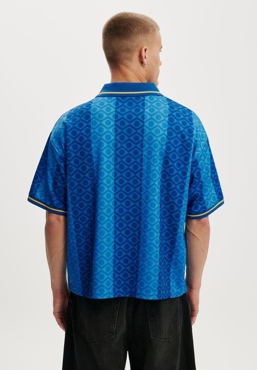 Cotton On - Cropped Sports Jersey - Royal Blue/Brazil 1988