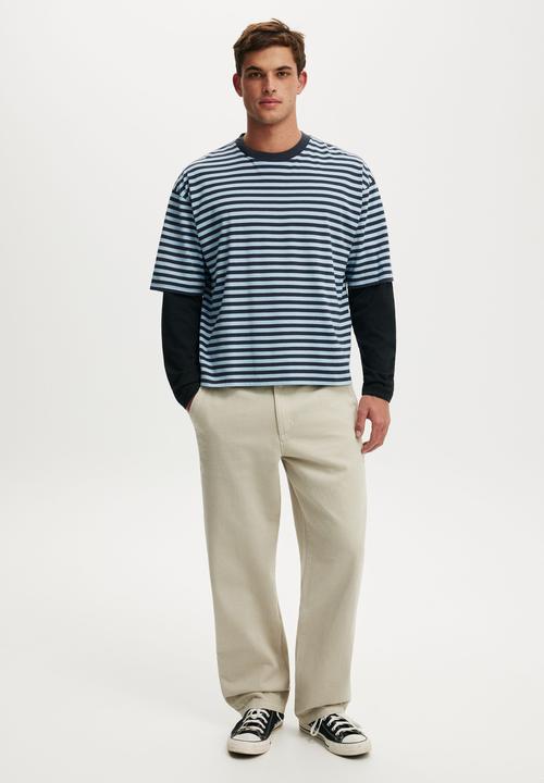 Cotton On - Baggy Worker Pant - Stone