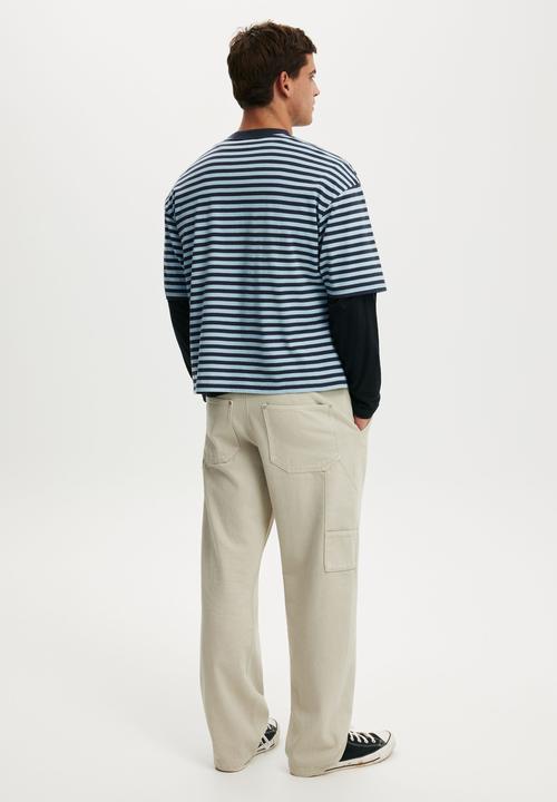 Cotton On - Baggy Worker Pant - Stone
