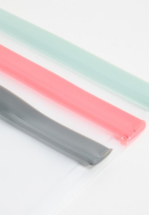 Excellent Houseware - Ziplock bag medium set of 3 - Clear