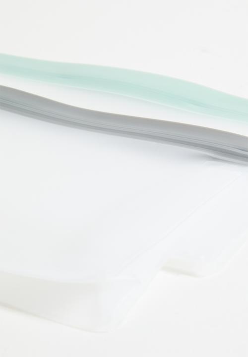 Excellent Houseware - Ziplock bag small set of 2 - Clear