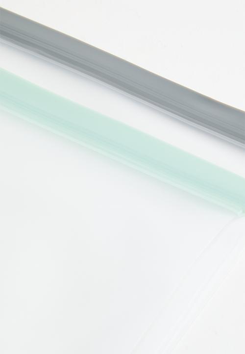 Excellent Houseware - Ziplock bag large set of 2 - Clear