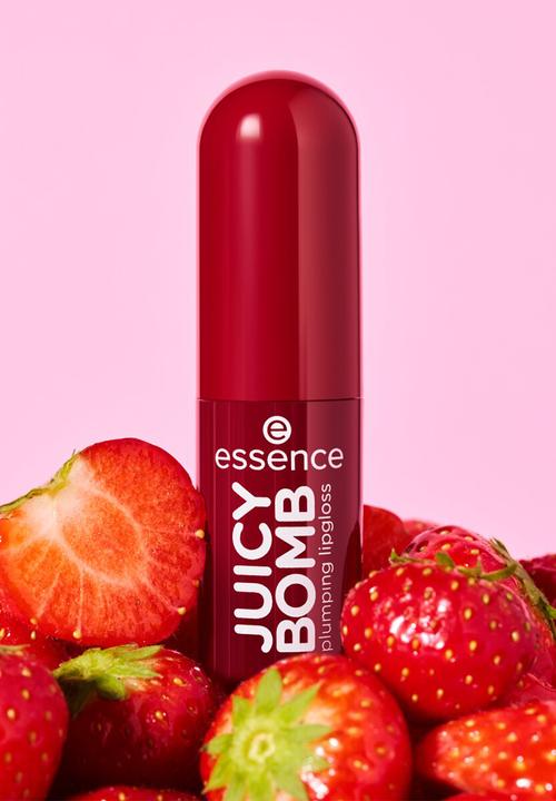 essence - JUICY BOMB Plumping Lip Gloss - 01 Sweet Strawberry