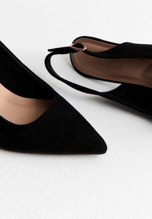 New Look - Tempt slingback heel - black