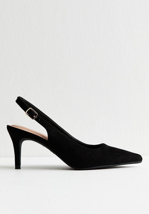 New Look - Tempt slingback heel - black