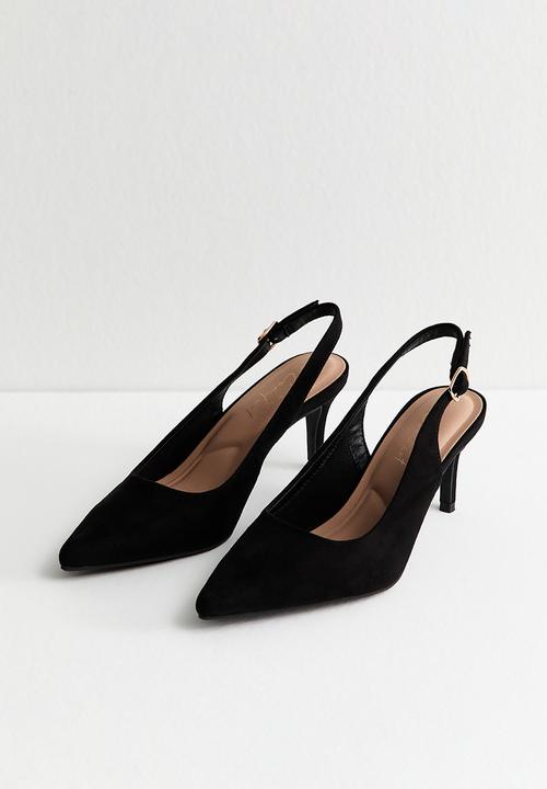 New Look - Tempt slingback heel - black