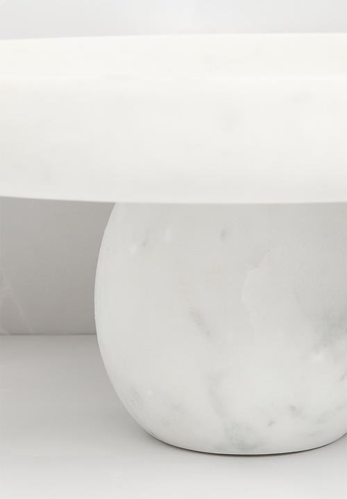 Sixth Floor - Marble cakestand - White